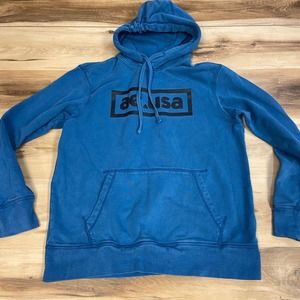 American Eagle Hoodie Mens Medium Blue Long Sleeve Sweatshirt